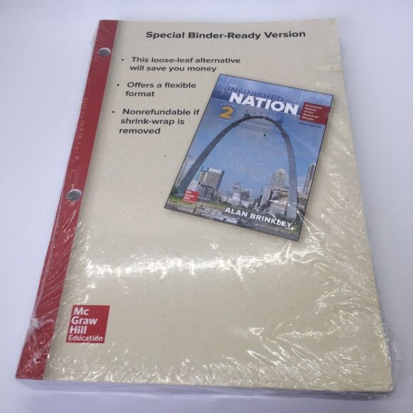 The Unfinished Nation: A Concise History Of The American People Volume 2 Binder - Picture 1 of 4
